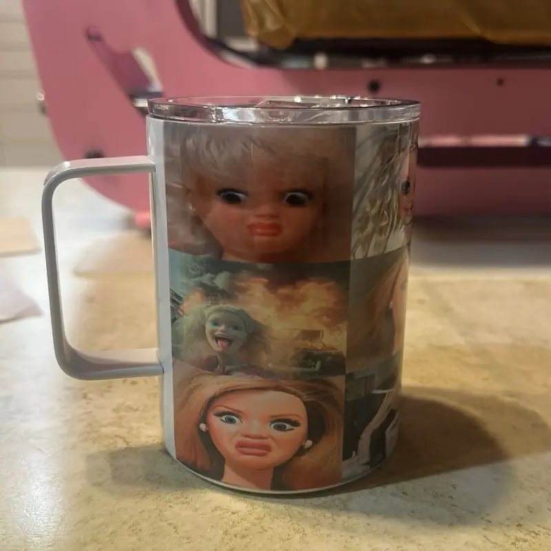 Barbie funny humor coffee cup Barbie funny humor coffee cup