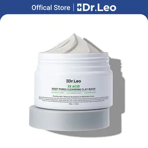 Dr.Leo 3X Acid Deep Pore Cleansing Clay Mask – Oil Control & Blackhead Care | Spa-Level Detox for Oily & Acne-Prone Skin