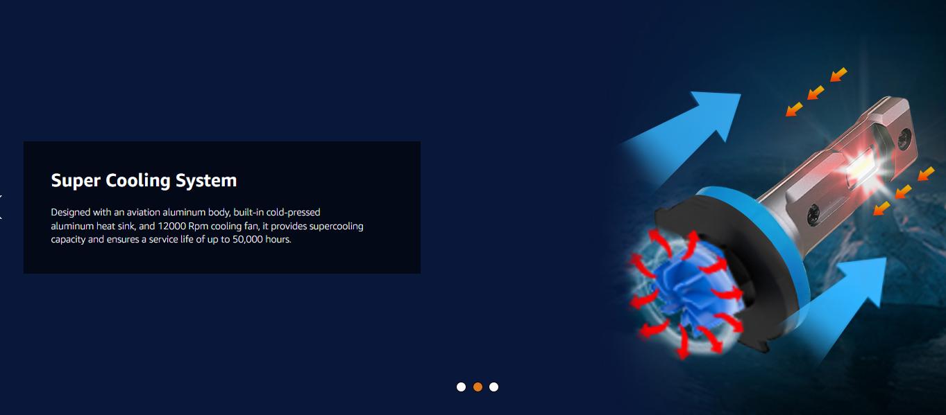 【CONFIRM MODEL BEFORE ORDER】Rimthin 9005/HB3/9006/HB4/H11/H9/H8/H7 White LED Headlight Kit High/Low Beam Bulbs Super Bright 6000K 32000LM