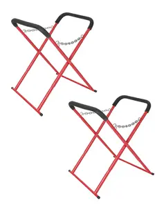 Garvee Portable Folding Automotive Workbench and Fender Bumper Stand with 700 LBS Capacity, Heavy-Duty Adjustable Work Table for Garage, Shop, and Automotive Repair, Featuring Padded Surface, Powder-Coated Finish, and Rubber Feet