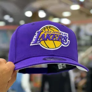 New Era Los Angeles Lakers Purple Baseball Cap – NBA Streetwear Snapback Hat, Adjustable Hip Hop Sport Cap for Men & Women, Gorras Para Hombres