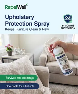 Upholstery Protect Stain & Water Repellent Spray Eco-Friendly, Pet-Safe Spray Keeps Your Fabric, Leather & Suede Upholstery Looking Like New