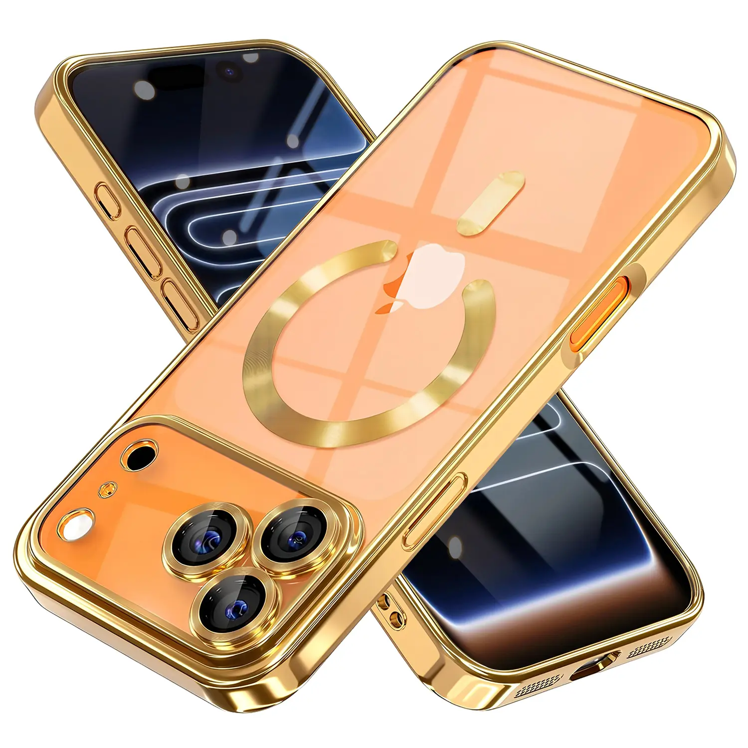 For iPhone 17 16 15 14 13 Pro Max Clear Case Magnetic Mag Safe Cover Shockproof Protector TPU Silicone Transparent Wireless iphone 16 plus cases cutephonecases Smartphone Cellphone Protective Casing#MothersDayGift #GiftsForHer#SummerVibes tiktokshopbackto
