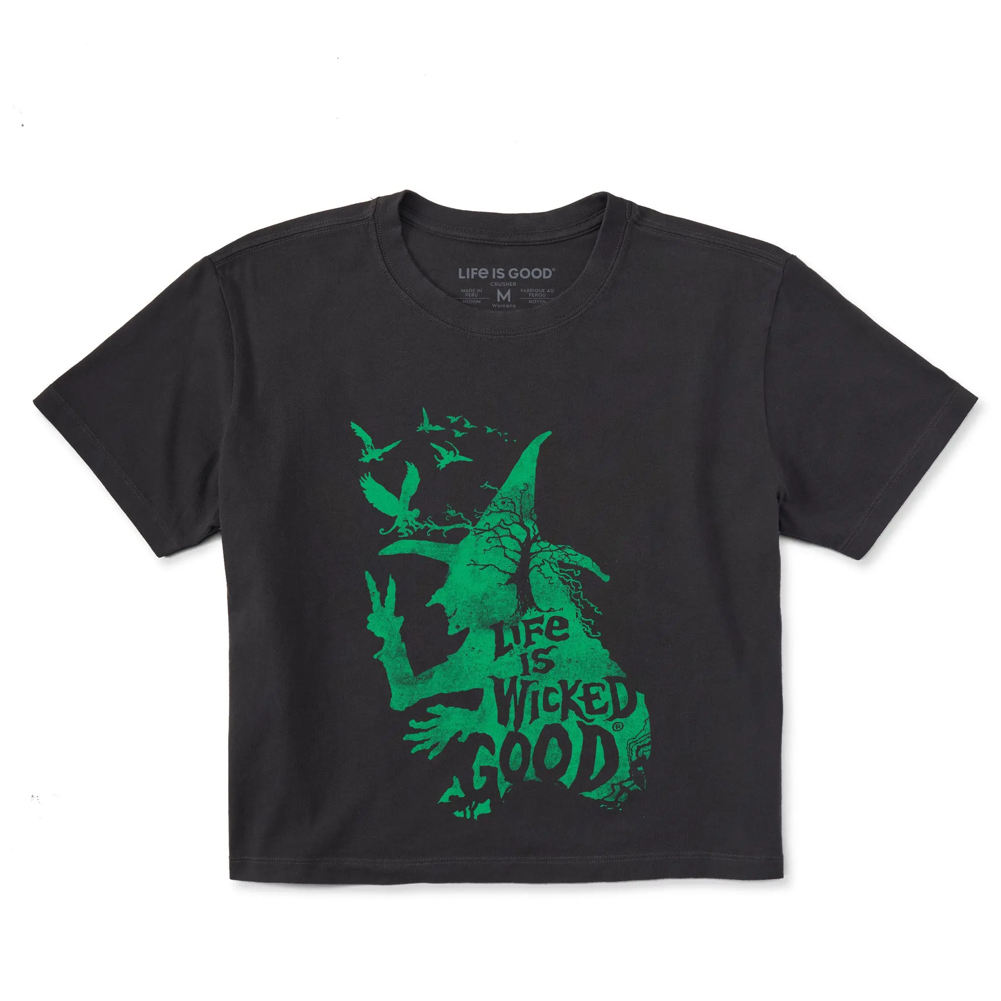 Women's Wizard of Oz Life is Wicked Good Witch Short Sleeve Crusher Boxy Tee