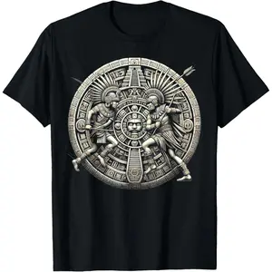 Aztec Warrior Mayan Indigenous Mexican Aztec Jaguar T-Shirt graphic tees men gifts shirts men
