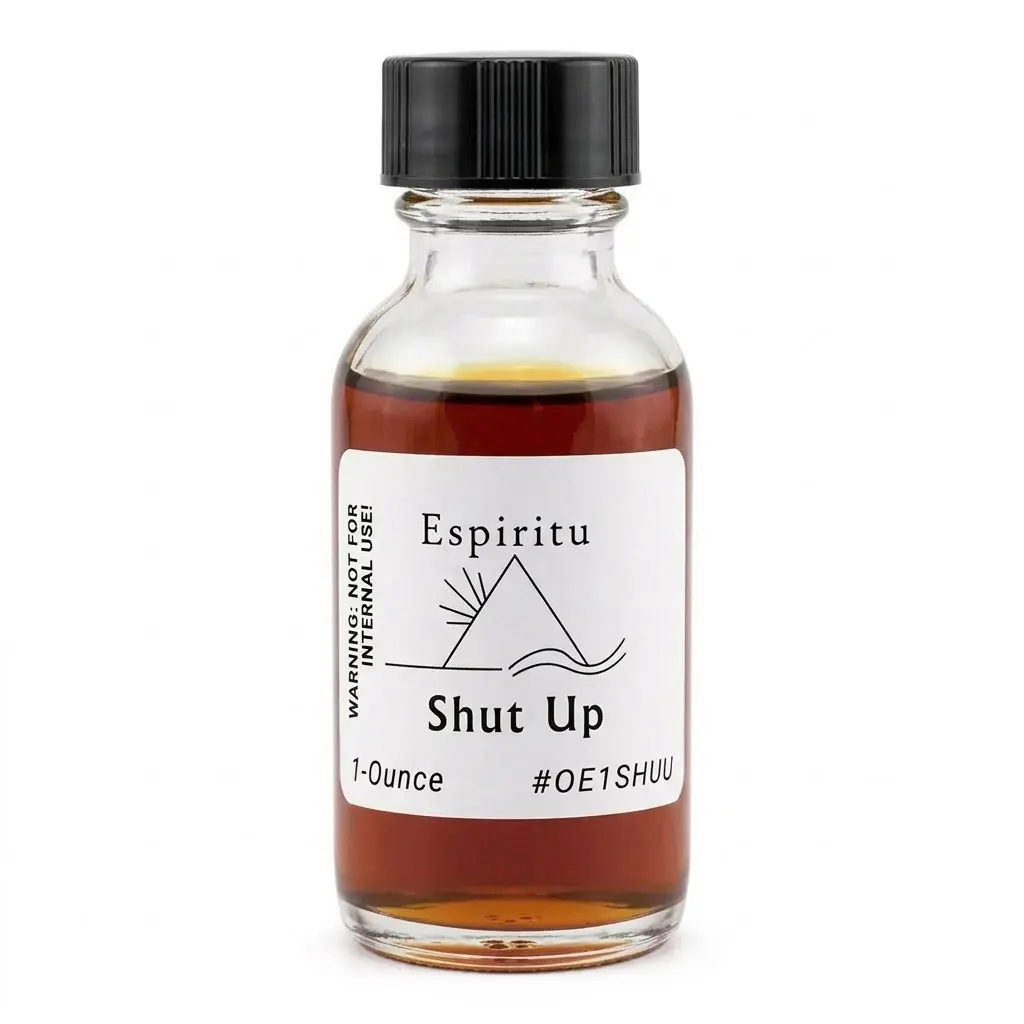 Espiritu Shut Up Ritual Oil 1oz — for Binding Tongues &amp; Silencing Gossip