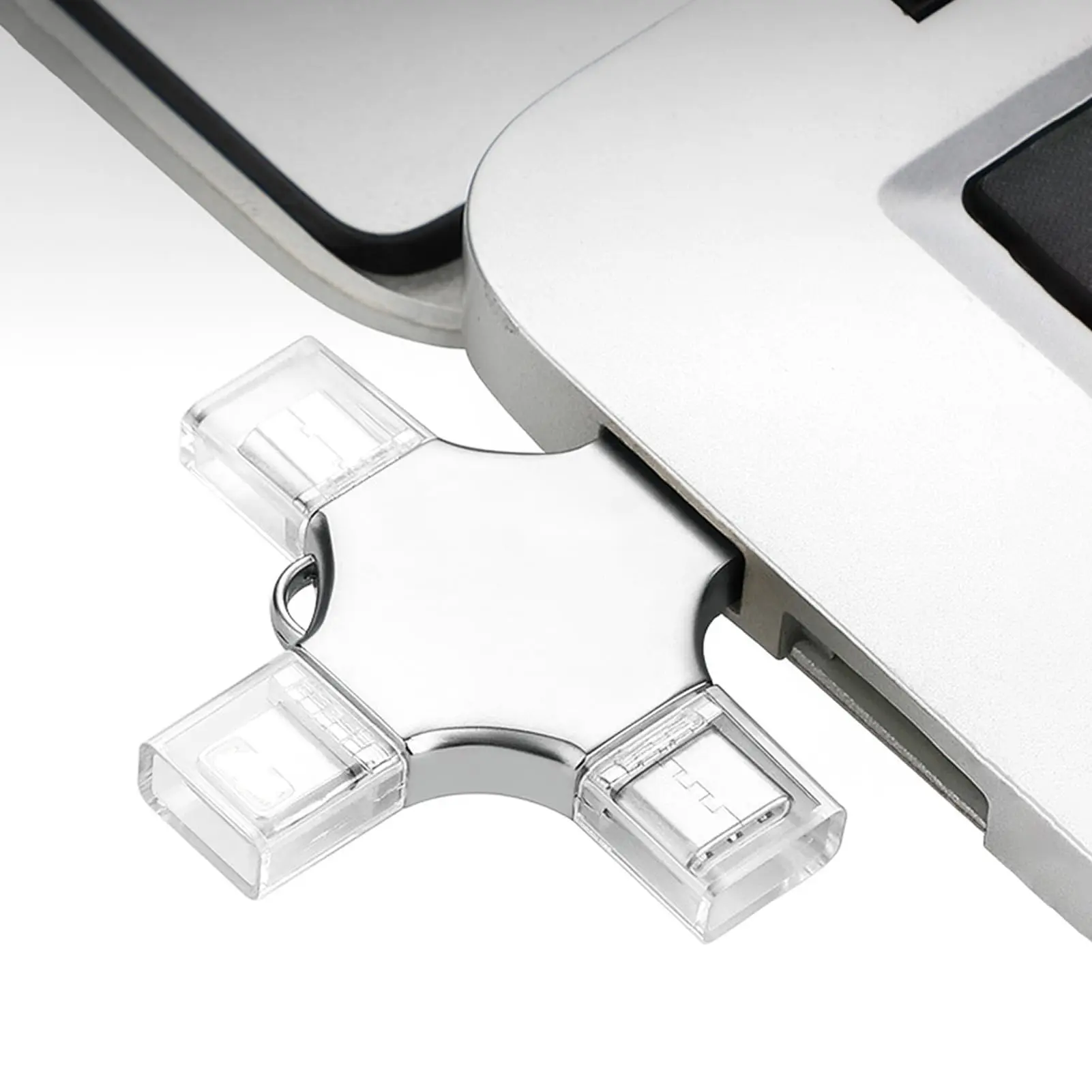 Portable Universal Compact Metal OTG Type-C USB Flash Drive - High-Speed Multi-Port Drive for Phone Photo & Video Backup, File Transfer