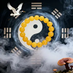 Taoist Supreme Energy Yellow Bracelet | Ancient Chinese Qi Flow for Wealth, Health & Spiritual Protection
