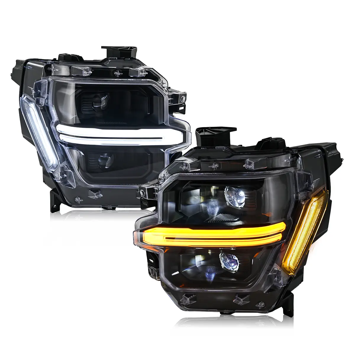 KuerLED LED Headlights for 2024-2025 Ford F-150 Truck (STX, XLT, XL), Dual-Projector with DRL Startup & Sequential Turn Signals Animation, DOT/SAE Compliant, Durable, Plug-and-Play Easy Install for Truck Mods