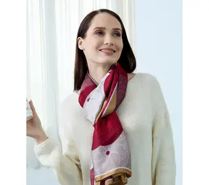 Youzey The Rosalie Satin Silk Lightweight Scarf35" x 70"