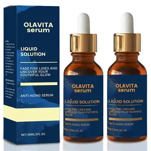 Olavita Liquid Solution Anti Aging Serum, Vitamin C & E Serum, Promotes Skin Collagen Production, smoothes wrinkles and fine lines (2PCS)