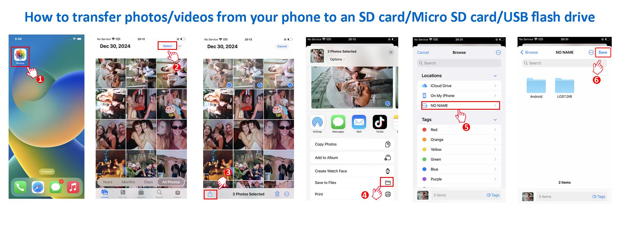 5 in 1 SD Card Reader for iPhone iPad Android, Camera Adapter, USB-C & Lightning, Supports SD/Micro SD Card/USB, Two-Way Photo & Video Transfer, Import to Phone or Free Up Storage, No App Needed 5 in 1 SD Card Reader for iPhone iPad Android, Camera Adapter, USB-C & Lightning, Supports SD/Micro SD Card/USB, Two-Way Photo & Video Transfer, Import to Phone or Free Up Storage, No App Needed
