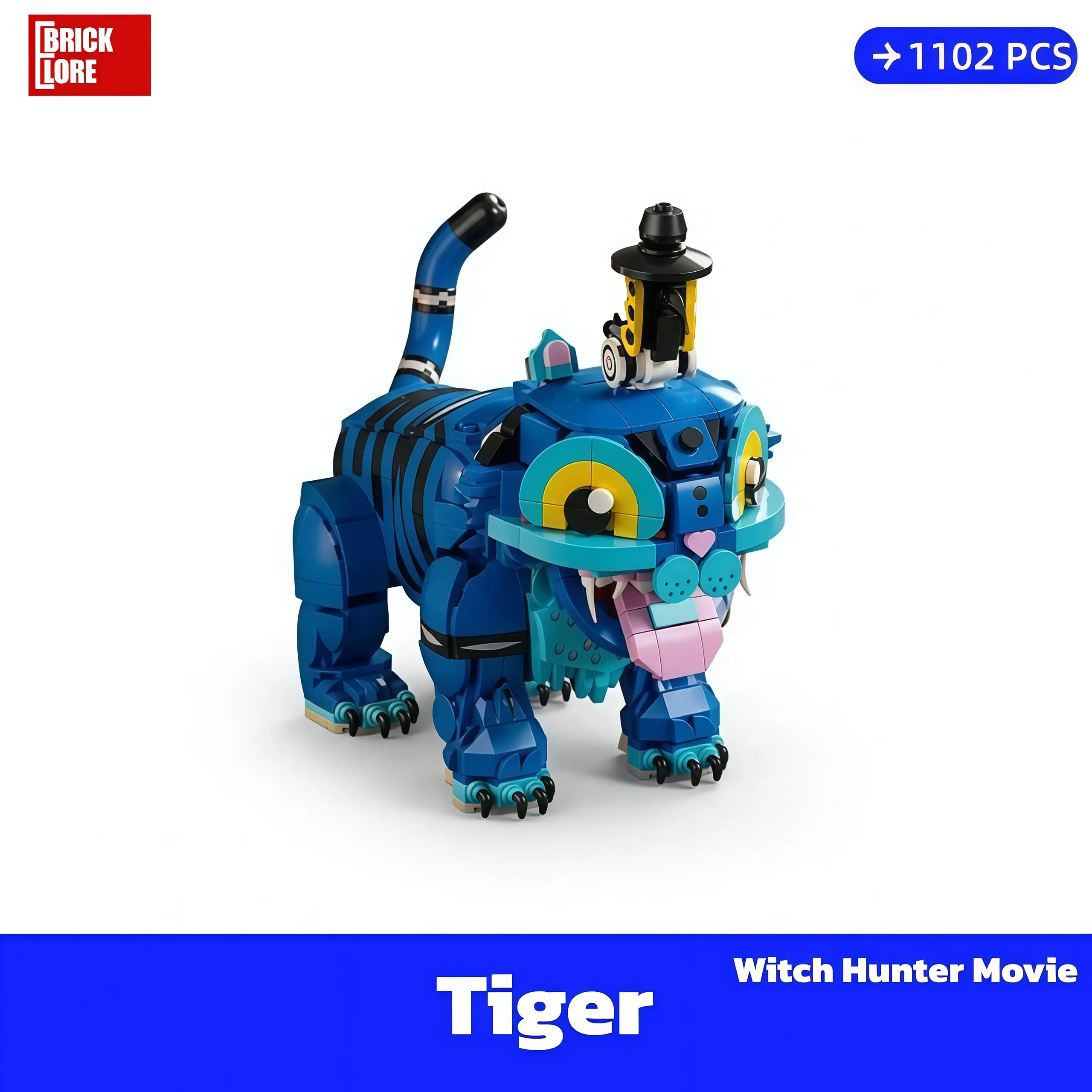 [BrickLORE](SHIP FREE) Tiger Cartoon Pet Collection 1102 Pieces With GIFT box