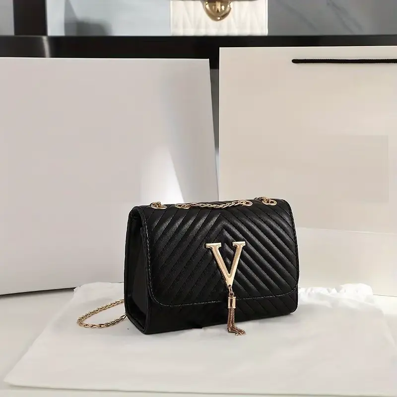Luxury Embroidered Sequin Crossbody Bag / Women’s Trendy Mini Shoulder Purse with Tassel / Party, Date Night & Aesthetic Outfit Bag NONE
