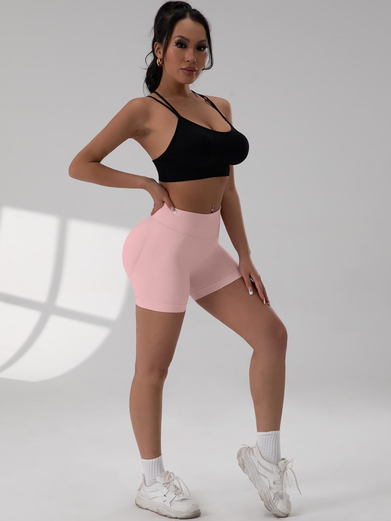 CHRLEISURE 3/6PCS High Waisted Biker Shorts for Women- Fitness Athletic Workout Running Yoga Gym Shorts