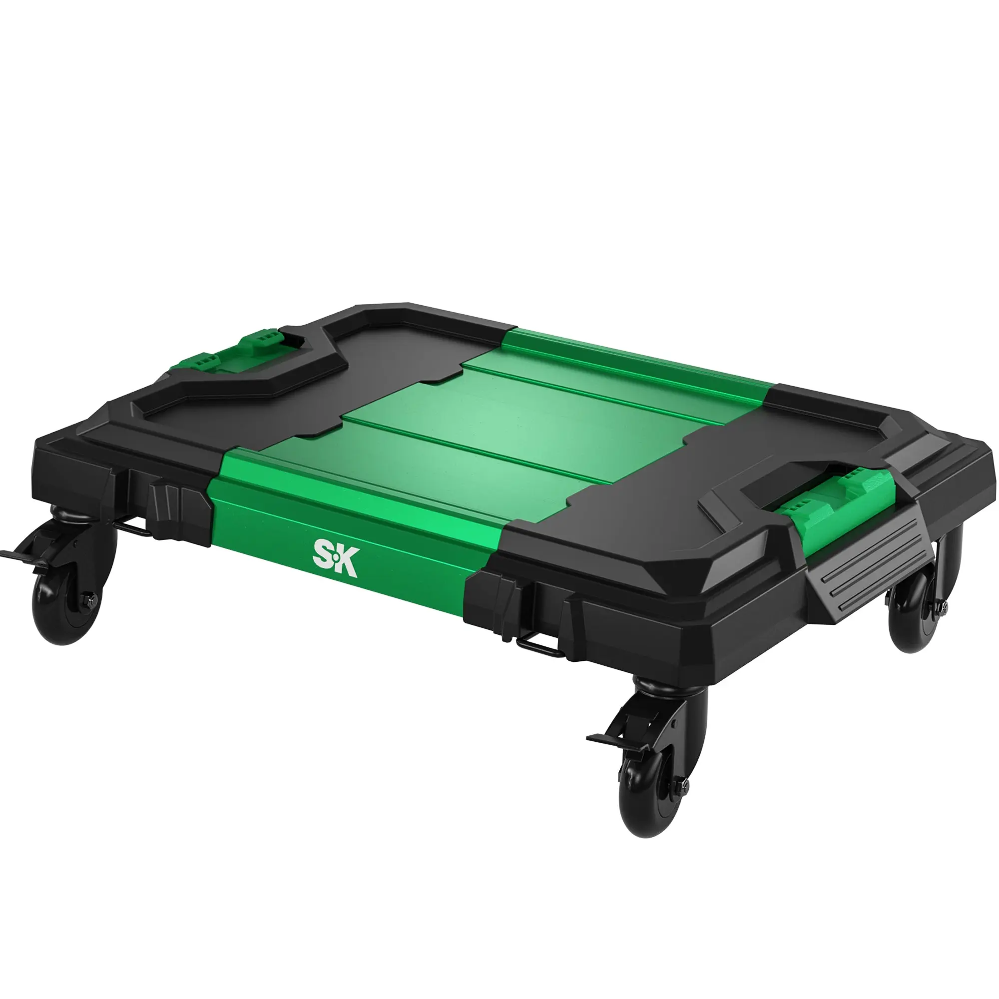 Multi-Purpose Utility Cart - Garage Tool Trolley, 22.4in Wide, Fits Neatly, Stacks with Lock, Sturdy Base Load Support, Wheeled Design, #SK03147, Garage Tool Cart, Sturdy Base Supports Load