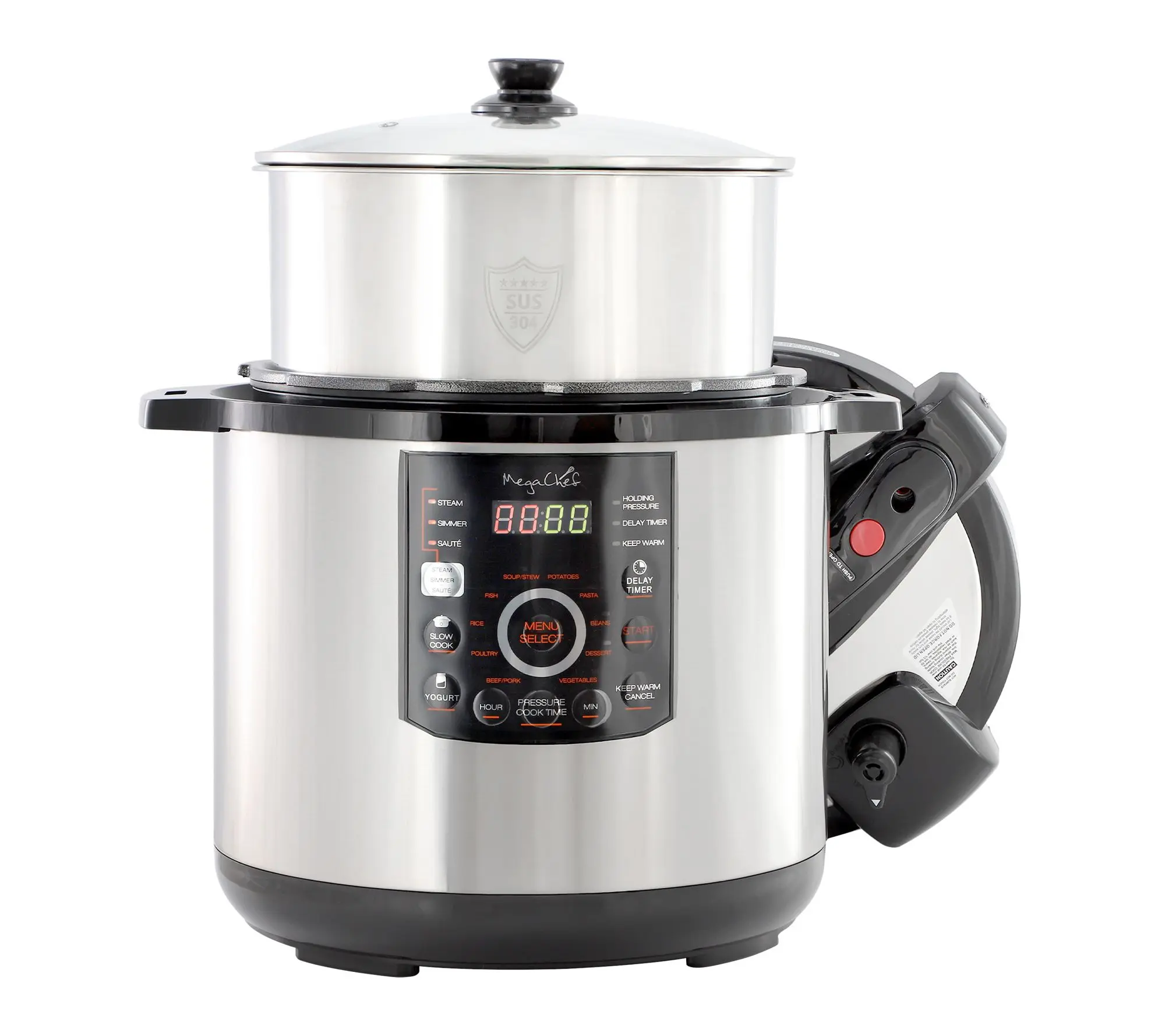 Megachef 12 Quart Steel Digital Pressure Cooker Megachef 12 Quart Steel Digital Pressure Cooker