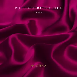 Raspberry 100% Pure Mulberry Silk Fabric 19mm Cut-to-Size Silk Fabric