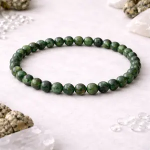 Rhyolite Bracelet 6mm Natural Crystal Beads for Renewal, Growth & Emotional Healing Handmade Healing Energy Jewelry
