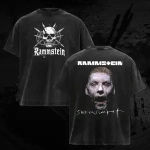 Vintage Rammstein T-Shirt – Justin Reed , Gift for band fans, Men's and women's round neck cotton casual T-shirt, Beautiful graphic T-shirt Top Womenswear Breathable Everyday