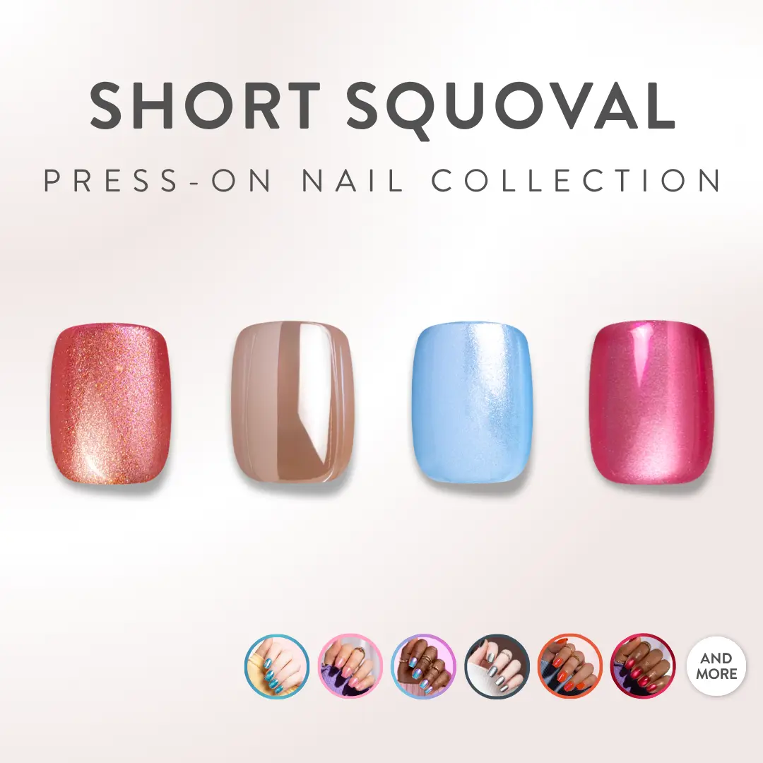 Red Aspen Acrylic Short Squoval Press On Nails for a Salon-Quality Manicure at Home