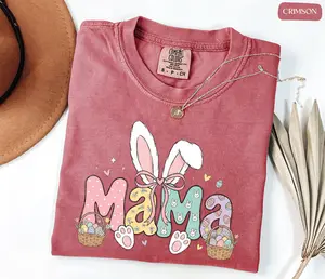 Comfort Colors Easter Mama Shirt, Easter Day Shirt, Happy Ester Mama Shirt, Easter Gift for Mom, Easter Mom Shirt, Cute Easter Gift - AMBER