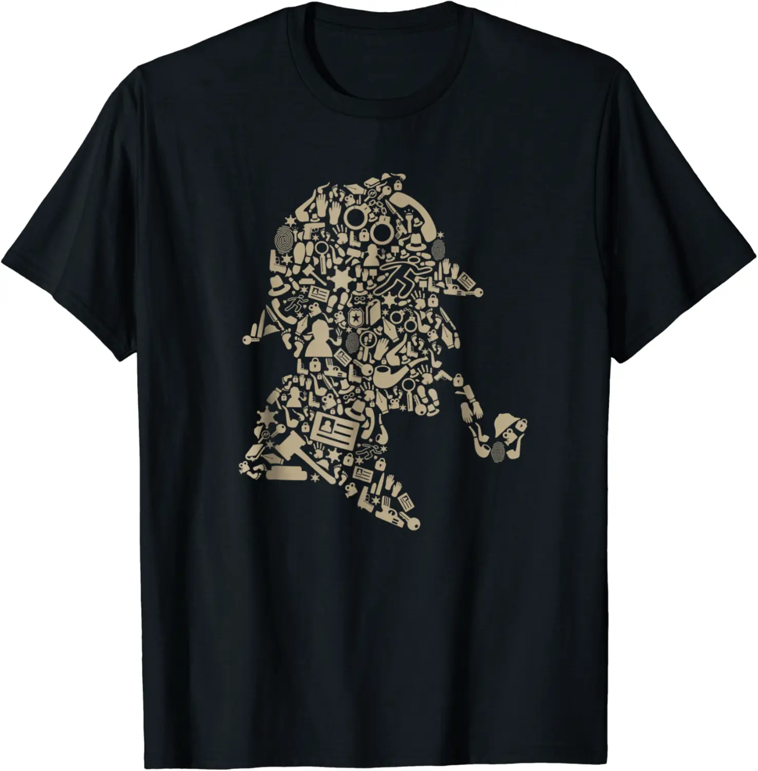 Sherlock Holmes T-Shirt UK Detective Novel Retro British Tee - Viqarfaroo Shop 20B07CR8KNM6