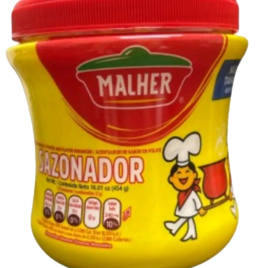 1 bote SAZONADOR ( New Size 454gramos)  MALHER  Acentuador De Sabor En Polvo