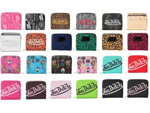 Von Dutch Zip-up Wallets - Full Collection Subtle Texture