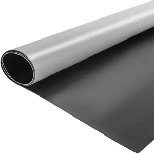 【FathersDayGift】VEVOR Dance Floor Roll Portable,  , 6.6x15.7ft Practice Dance Floor,1.5mm Thickness PVC Dance Flooring Grey/Black Roll Out Dance Floor Non-Slide & Wearproof Dance Floor Easy Cleaning for Ballet