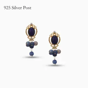 YEAHLOVE 925 Sterling Silver Vintage Drop Earrings  Hypoallergenic royal filigree design — classic European elegance. Versatile for dates, parties, or daily wear.