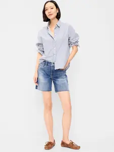 Old Navy Women's High-Waisted OG Jean Cut-Off Shorts -- 7-inch inseam