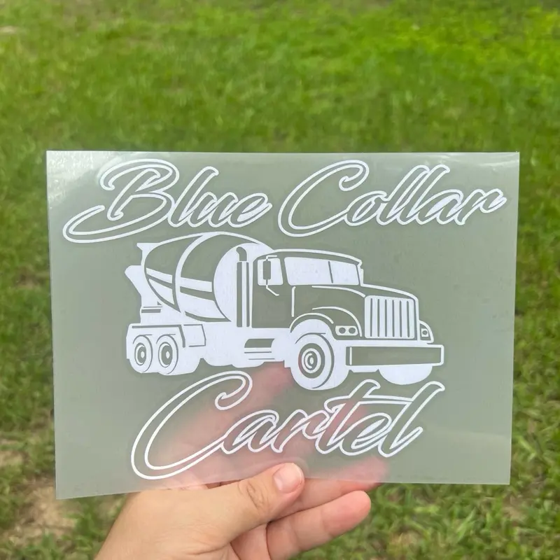 Cement Mixer Truck Blue Collar Cartel Decals! Multiple Colors and Sizes!