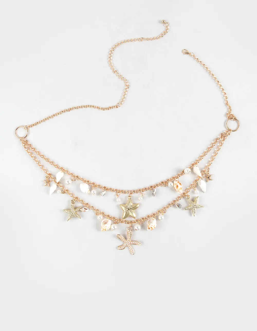 Seashell Chain Belt, Gold