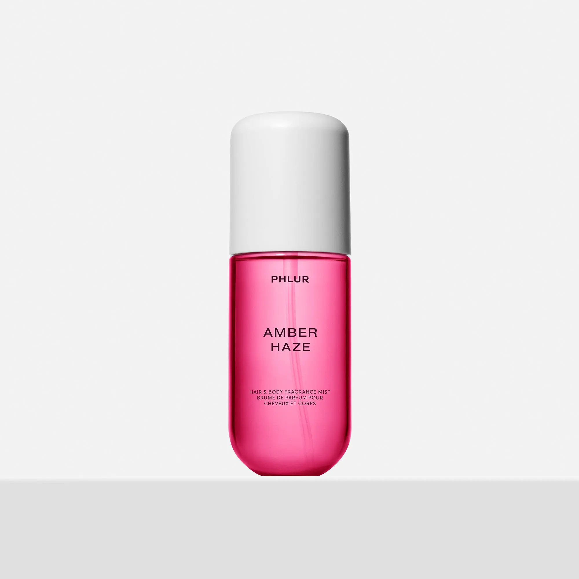 PHLUR Amber Haze Body Mist - Travel Size Hair & Body Fragrance Mist with Amber, Vanilla, Saffron & Jasmine (3 fl oz)