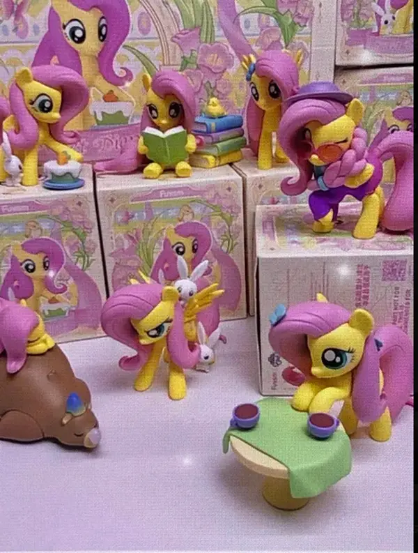 MLP My Little Pony Fluttershy Sweet Diary Blind Box Figurine - Blind Bag Collectible, Display Figure, Eco-PVC Paint, Nature Scenes Collectibles Item, Collectibles Blind Bag