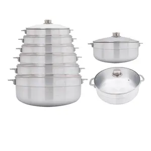 6 pieces aluminum pots