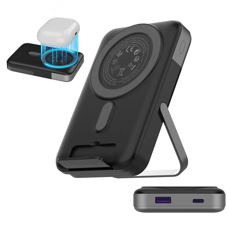 Nobis Power Bank 20000mAh 45W Charge Rapide USB C - Batterie Externe 4 Ports Affichage LED - Bleu