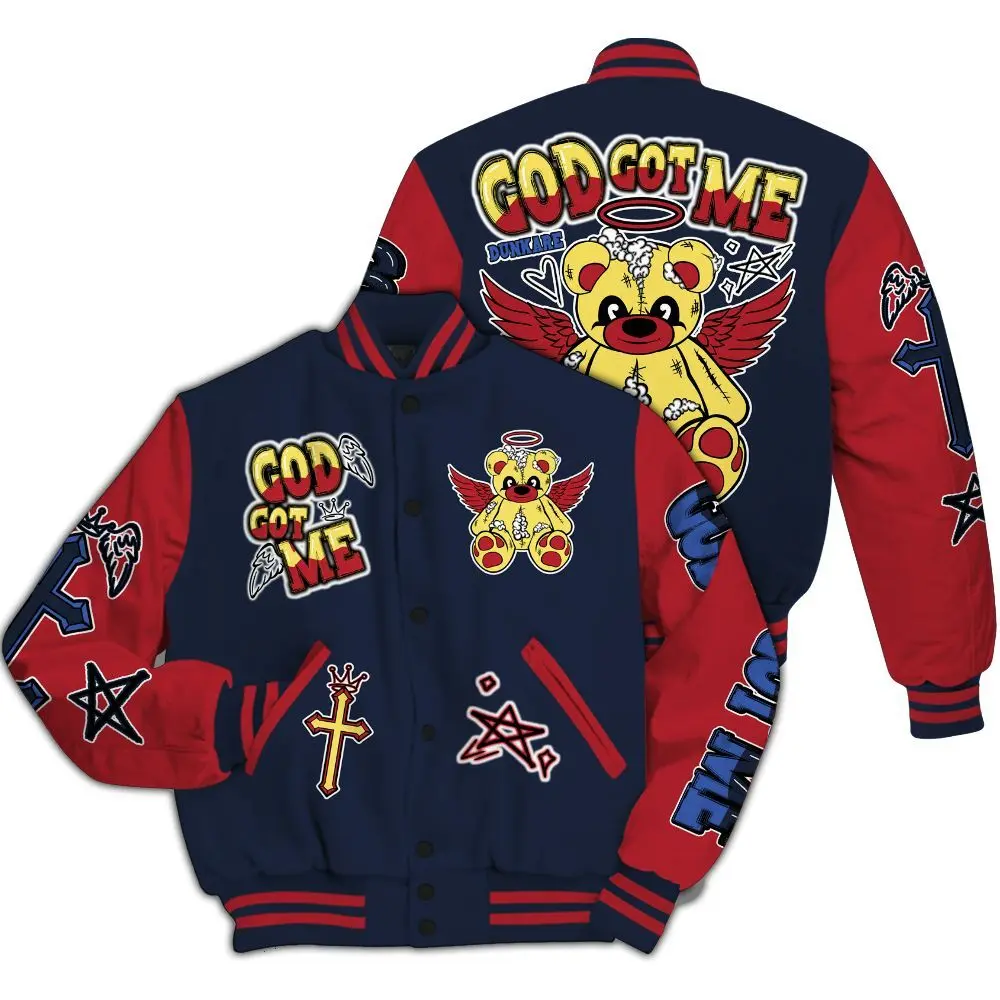 COJP What The 2024 - Gods Guides Me Bear All Over Print, Unisex Waterproof Hooded Rain Jacket