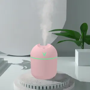Office AC got you parched?  This compact pink humidifier delivers fine mist, has a calming green LED, and is USB-powered—perfect for your desk to beat dry air and stay cozy all day!