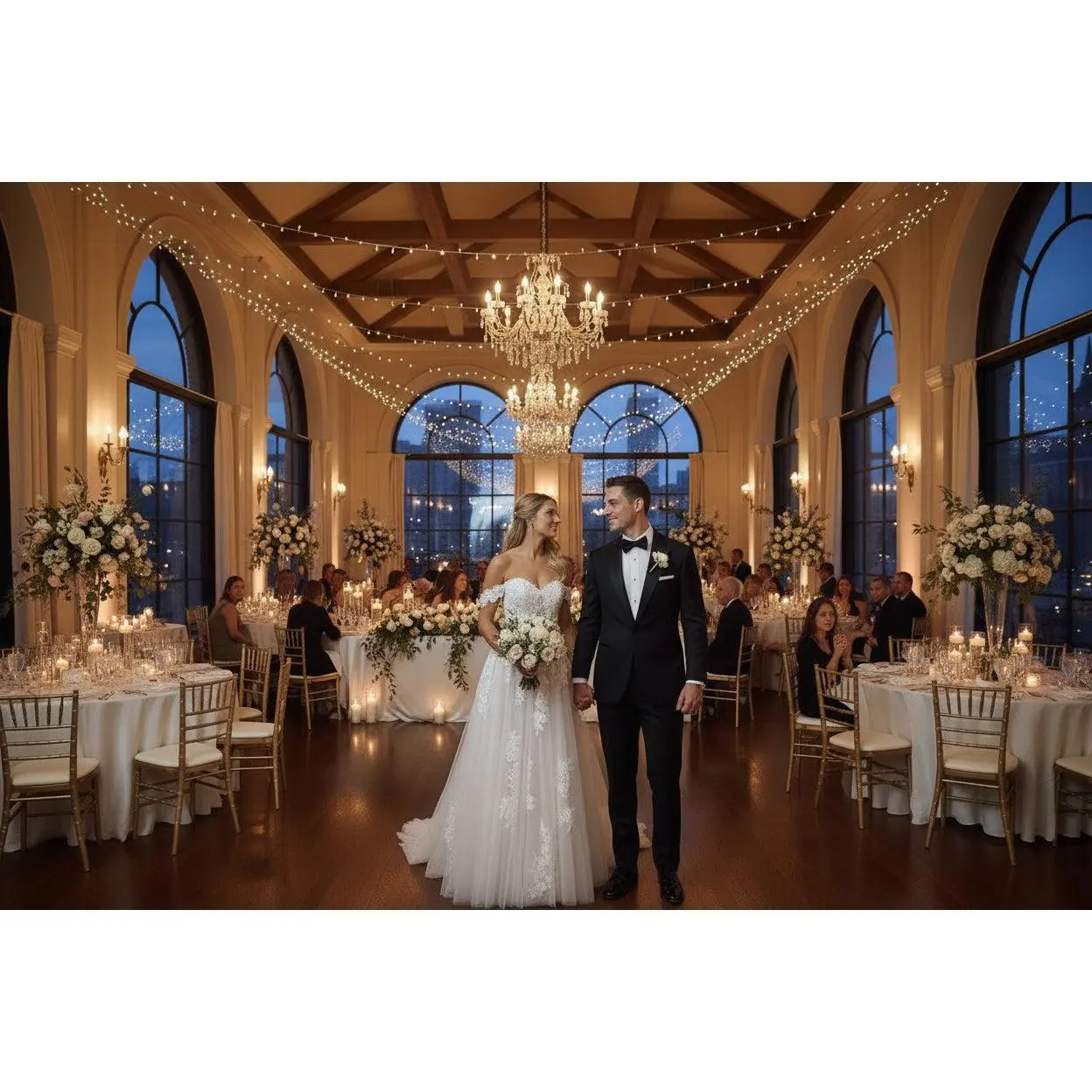 Lace Wedding, Off The Shoulders A-Line Bride Dress