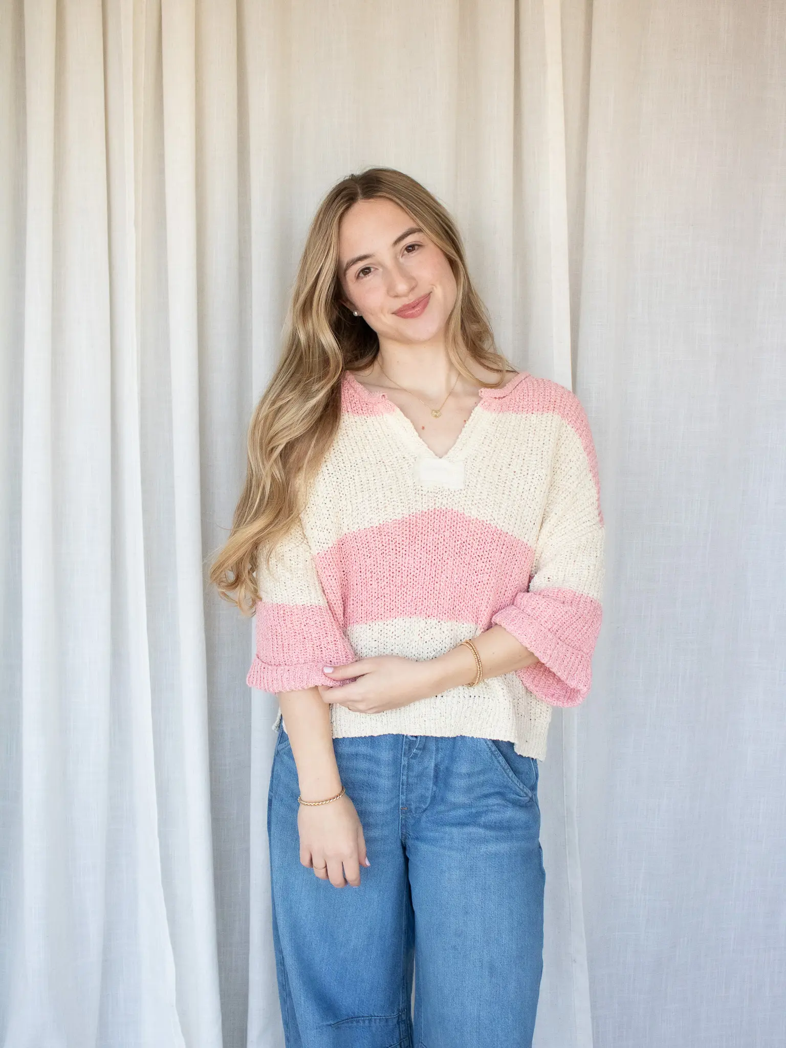Posie Pink Stripe Top