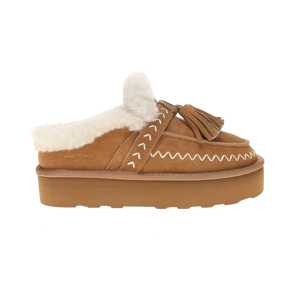 Vintage Havana Womens Charm Slip On Casual Slippers Casual - Brown