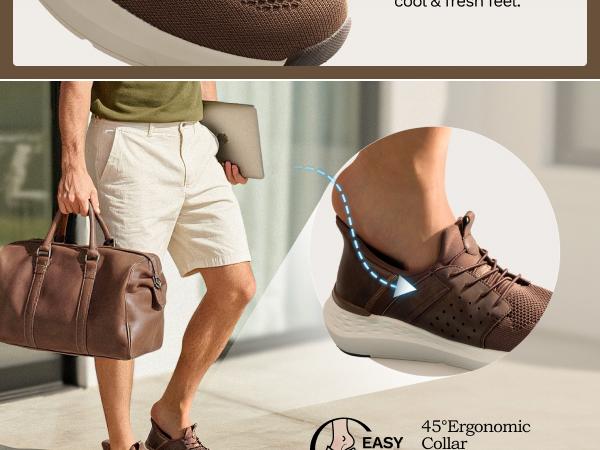 Bruno Marc Men's Hands Free Slip-on Sneakers Casual Shoes Loafers for Men Breathable Knit Comfortable Lightweight Walking Shoes