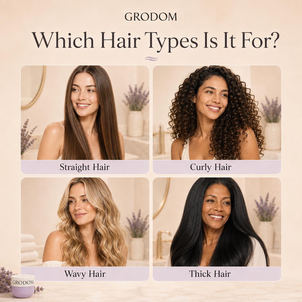 GRODOM Keratin Repair Hair Mask,Deep Conditioning Hair Treatment for Damaged Hair,Nourishing Moisturizing,Anti-Frizz Hydrating Hair Mask for Dry Curly 3A to 4C Hair,Color-Treated Hair Care,Cuticle repair,Long-lasting Fragrance,Pair with shampoo,300ml