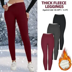 【LOCAL SHIPPING】3PCS Thermal Thick FLeece Lined Leggings for Winter Warm Against Cold, High Waist Women's Cozy Workout Wear Fleece Pants for Yoga Riding Casual Wear
