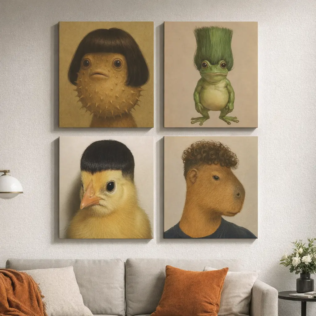 Hilarious Animal Posters, Whimsical Creatures, Home Decor, The Perfect Gift Choice, Room Wall Decor, Cool Wall Art, Funny Wall Art