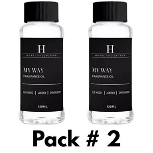 MY WAY, Hotel Collection Essential Oil Diffuser Scent - 120ml (pack of 2)