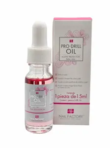 Nail Factory Pro Drill Oil - 15ml Nail Care Product with Wear Protection, Dust Reducer, Heat Protection & Ideal for Acrylic Removal