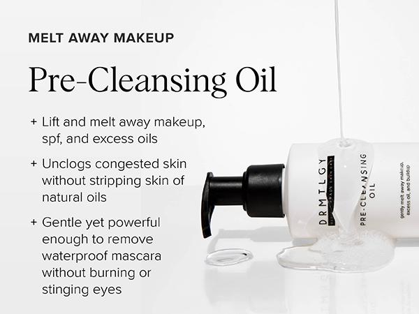 DRMTLGY Pre-Cleansing Oil Mini 2 fl oz Travel Size Cleanser Facial
